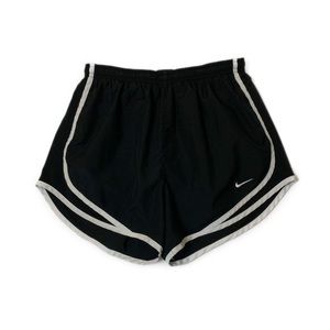 Black Nike running shorts